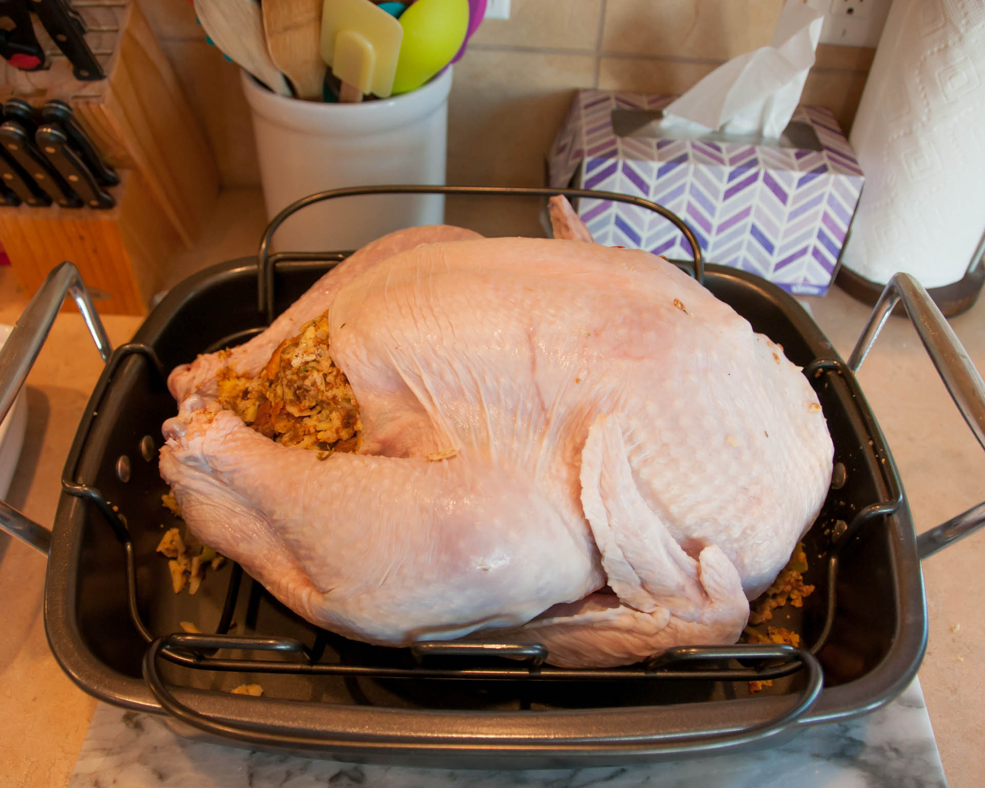 Turkey with stuffing