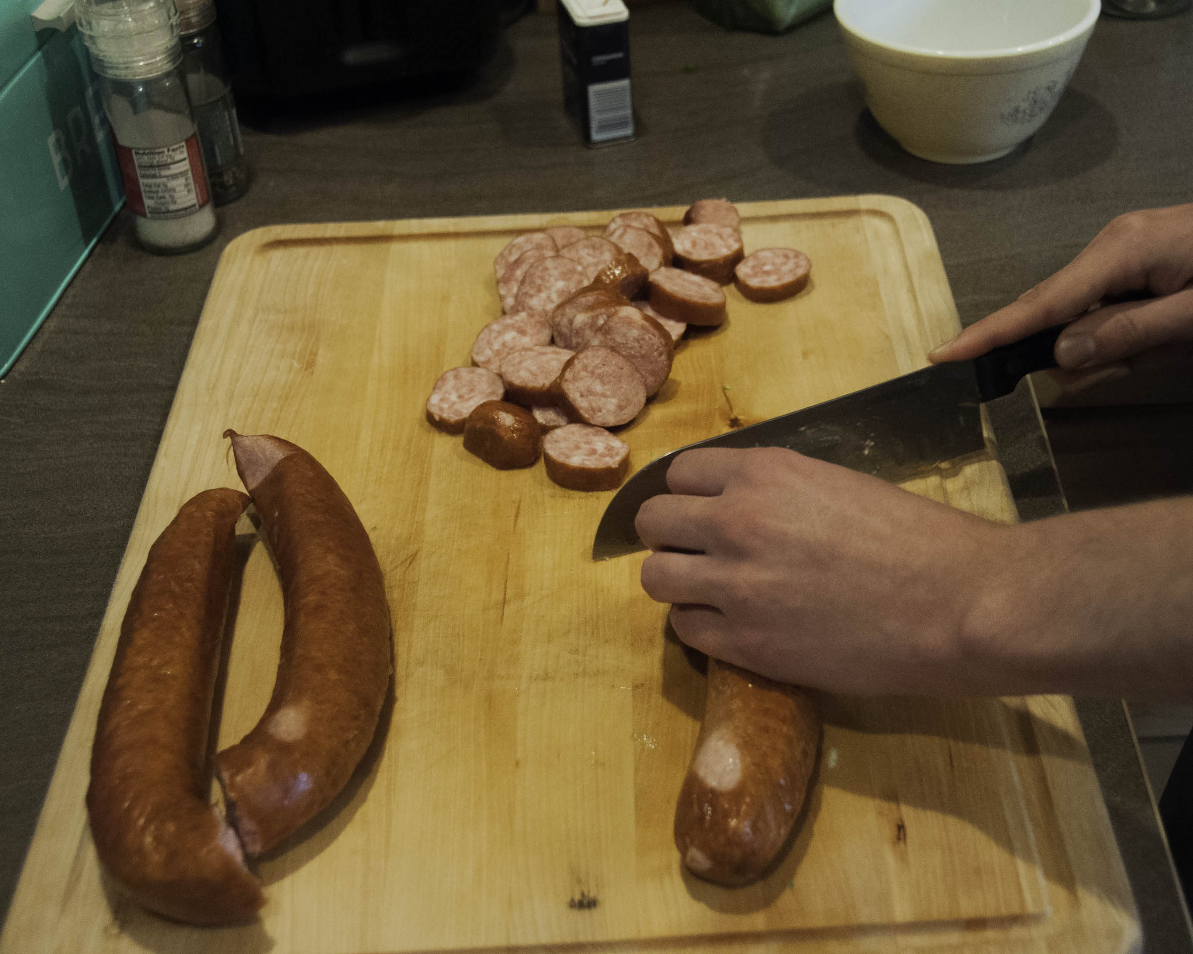 Sliced sausage