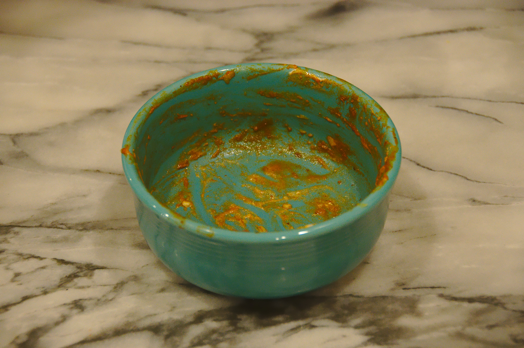 Emptied bowl